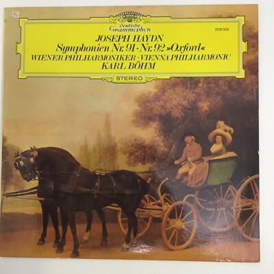 J. HAYDN SINPHONIA Nr 91- Nr 92 K.BOHM WIENER PHILARMONIKER LP VINYL 1975 D.G