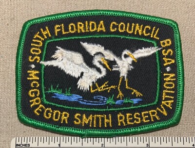 Vintage McGREGOR SMITH RESERVATION Boy Scout Camp PATCH South Florida Council FL