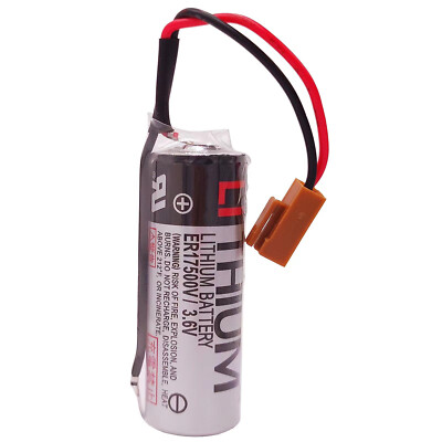 ER17500V PLC Battery 3.6V 2700mAh for TOSHIBA CNC Machine with Plug
