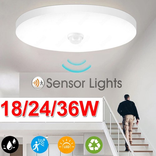 LED Deckenleuchte mit Bewegungsmelder Deckenlampe Sensor Lampe Treppenleuchte - Bild 2 von 48