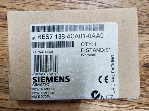 SIEMENS 6ES7 138-4CA01-0AA0 POWER MODULE / E-Stand: 01 PM-E DC24V