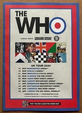 THE WHO - TOUR DATES 2020 Full page UK magazine ad