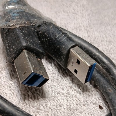 Dell 6ft USB 3.0 Type A to B Printer Scanner SuperSpeed SS Cable Cord