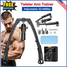 Twister Arm Trainer Hydraulic Power Chest Workout 3-in-1 Adjustable 22-440lb Arm