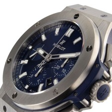 Complete Hublot Big Bang Chronograph 44 mm Steel Blue Watch 301.SX.7170.LR 4