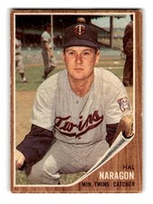 1962 Topps #164a Hal Naragon