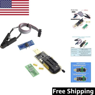 USB CH341A Programmer Module with SOIC8 Clip for Simple EEPROM Management