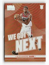 2024-25 Panini Hoops Alexandre Sarr We Got Next Holo RC #17 Washington Wizards 