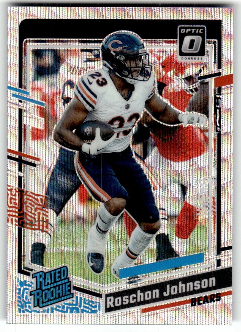 2023 Donruss Optic Roschon Johnson Wave #/300 Rookie #217