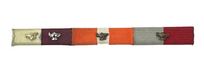 Vintage ROTC Mounted Ribbon Bar