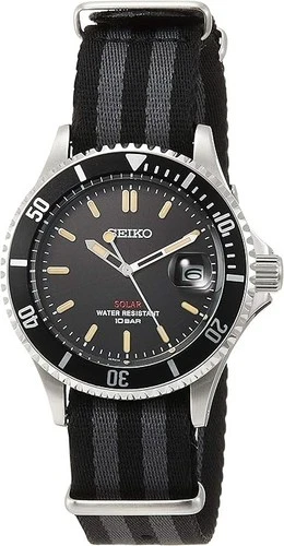 Seiko SZEV014 Men's Wristwatch, Vintage Design, Solar, Shop Limited Model