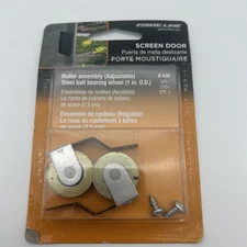 [2 Pack] Prime Line B639 Sliding Screen Door Roller Assembly Bearing Wheel 1” OD