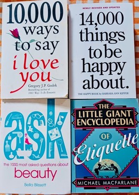 4 Mini Paperbacks: 10,000 Ways/14,000 Things/Ask Beauty/Etiquette by Various