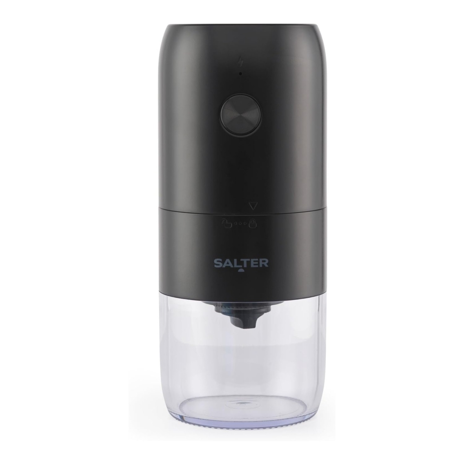 Salter Cordless Coffee Grinder USB Rechargeable Electric Ceramic Burr Black