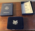 2011-W Proof American Silver Eagle Dollar $1 Box & COA US Mint Bullion OGP