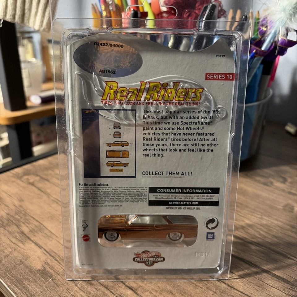 Hot Wheels Real Riders Series 10 2010 sin usar, en caja GM Custom '66 GTO Wagon 3 de 6 Foto 2 de 3