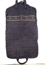 Vera Bradley Quilted Garment Bag- Retired Laurel Black And Red Pattern Pretty 