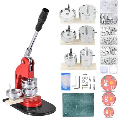 Button Maker Machine Badge Pin Machine 1.25'' 2.25'' 2.95'' 900Free Parts Press kit