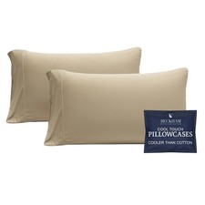 Cooling Pillowcases for Hot Sleepers, Standard/Queen Size Set of 2, Cool Bedd...