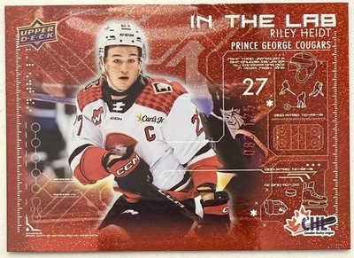 Riley Heidt Rookie 2024-25 Upper Deck Chl In the Lab #IL-2 Red /125 (RC) - Wild
