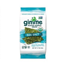 Gimme Organic Sea Salt Premium Roasted Seaweed 1.05 oz  6 pack 