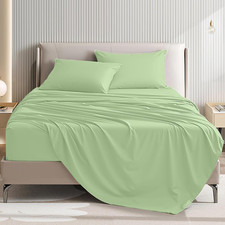 Queen Size 4 Piece Sheet Set - Comfy Breathable  Cooling Bed Sheets Set, Soft a