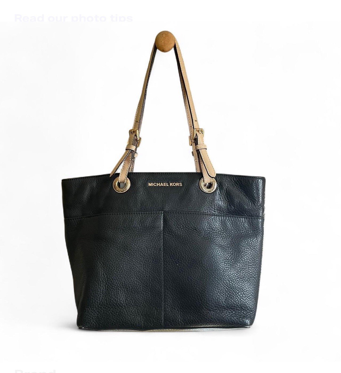 Michael Kors Black Leather Shoulder Bag