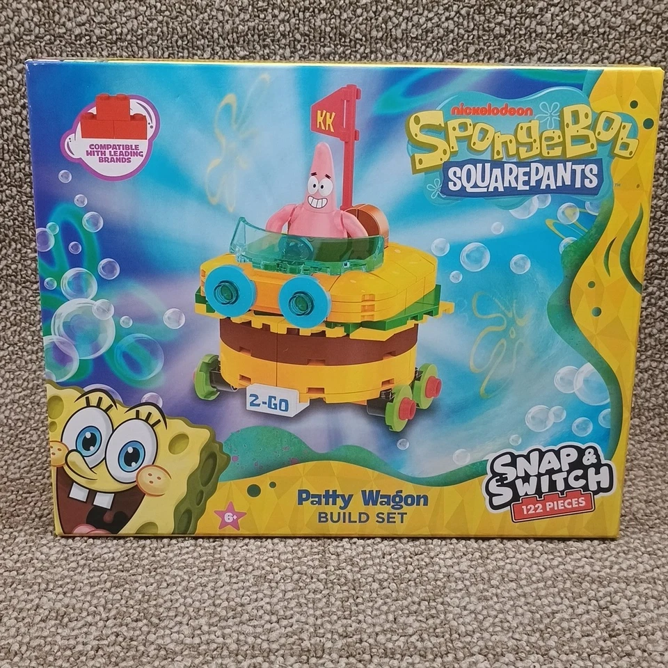 Spongebob Squarepants 122pc Snap & Switch: PATTY WAGON Build Set #32001-08 New - Image 4 of 4