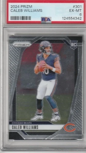 2024 Prizm Caleb Williams  Rookie PSA  6  Bears #301  RC
