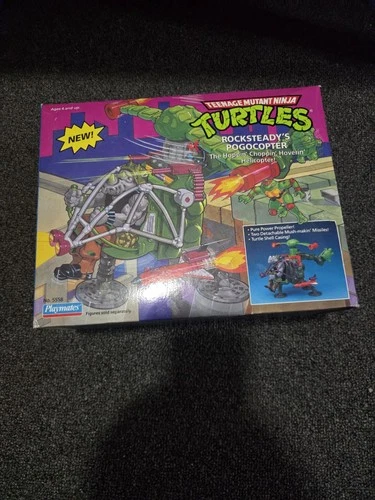 Rocksteady's Pogo Copter SEALED RARE  Vtg 1991 TMNT Teenage Mutant Ninja Turtles