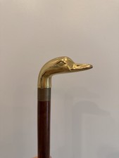 Brass Duck Head 3 Piece 34" Wood Walking Stick Cane