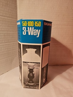 Sylvania 3-Way Light Bulb 50 100 150 NOS Discontinued Tested Works 1ct Box 
