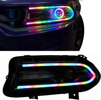 #ad #ad 2015 Dodge Charger Headlight DRL Milky Tubing LED Kit $250.00