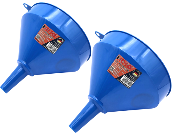 2X Trichter EinfüLltrichter Groß Allzwecktrichter 25Cm Kunststoff Sieb Blau Hero-image