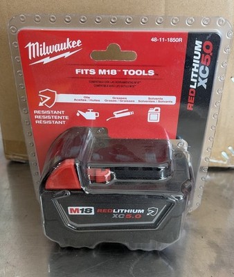 Milwaukee 48-11-1850R M18 REDLITHIUM XC5.0 Resistant Battery