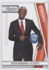 2010-11 Prestige Rookie Bonus Shots Orange 50/499 Kevin Seraphin #167 6v2