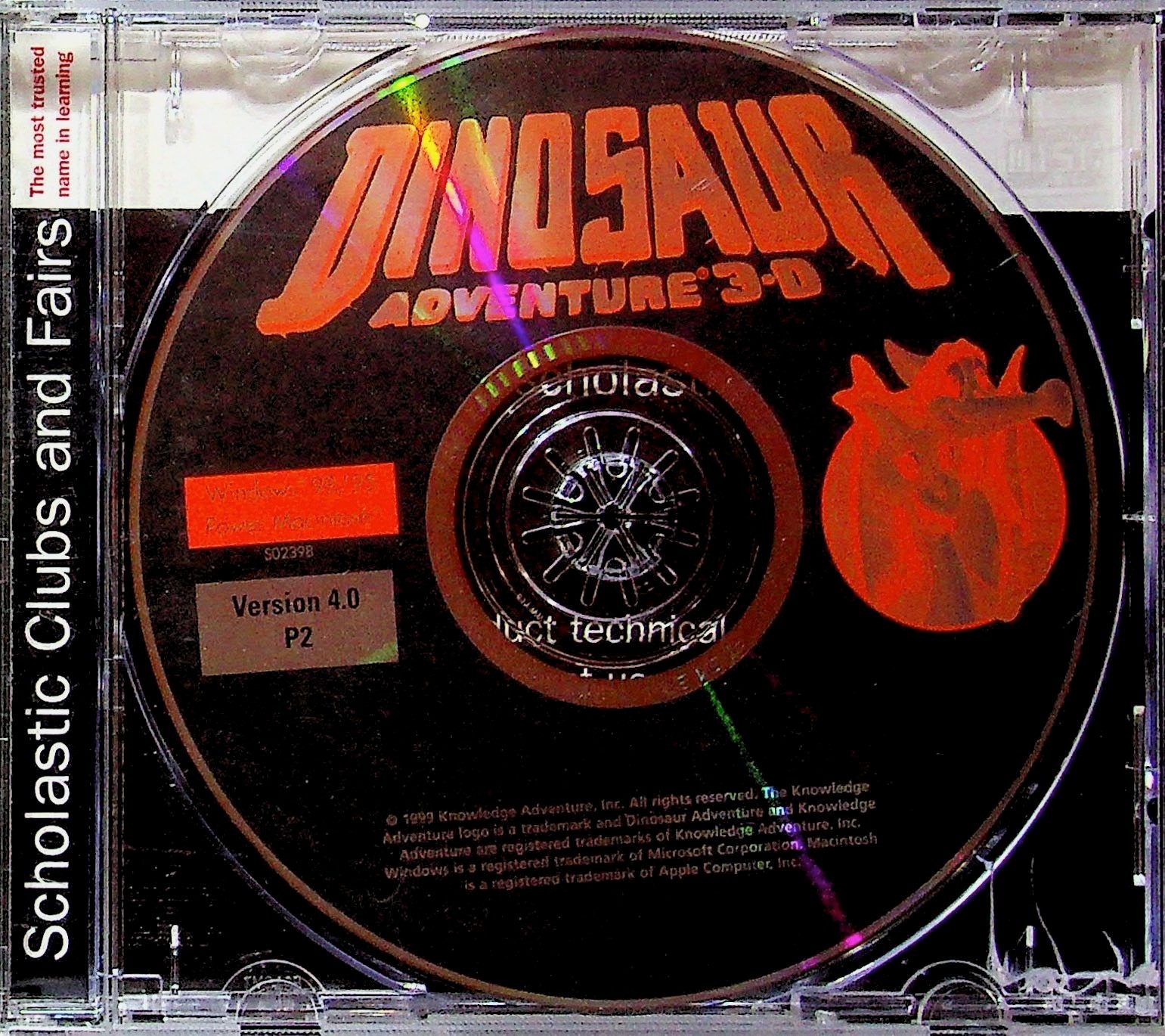 Knowledge Adventure Dinosaur Adventure 3-D PC CD-ROM Educational Software 1993
