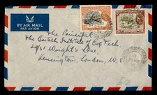 DR WHO 1955 BRITISH GUIANA NEW AMSTERDAM AIRMAIL TO ENGLAND R59772