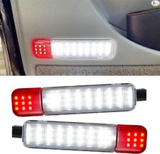 Led Doors Light Courtesy Lights Compatible with Silverado, C/ Color: RED WHITE
