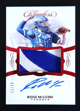 2019 Panini Flawless Reese McGuire Red Rookie Relic Patch Auto RPA /20 #RPA-RM