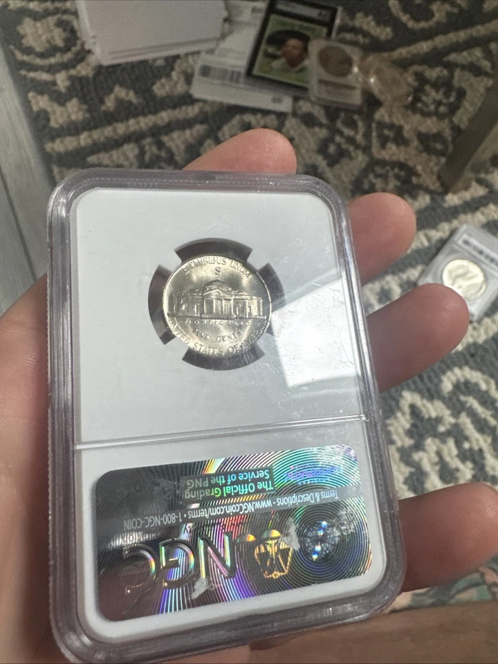 1944-S Silver War Gold Toned Jefferson Nickel NGC Graded MS66 (4557197-060) - Image 4 of 4