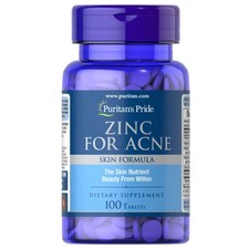Puritan's Pride Zinc for Acne - 100 Tablets