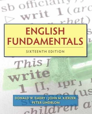English Fundamentals - Paperback, by Emery Donald; Kierzek - Acceptable w