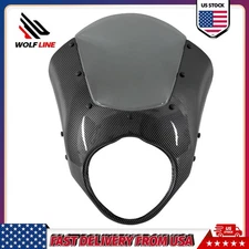 WOLFLINE Motorcycle Headlight Windscreen Cowling for Kawasaki Vulcan VN650 15-25
