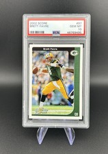 2002 SCORE Brett Favre NFL Green Bay Packers PSA 10