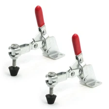 US Stock 2pcs 101B 100Kg 220 Lbs Capacity Metal Vertical Type Toggle Clamp