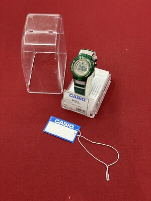 Casio Bany-G Digital Vintage Leder Uhr Läuft