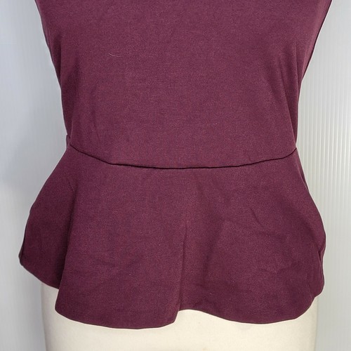 Débardeur pull violet Ann Taylor Loft femme taille XS fermeture éclair dos ourlet flottant - Photo 4/10