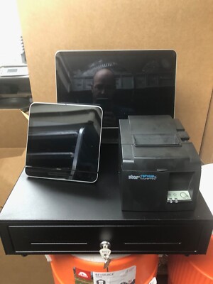 Square System Reeceipt Screen Square POS Point of Sale System Register, Receipt Printer & Cash Drawer ...