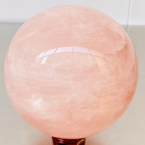 Esfera de cuarzo rosa natural bola de cristal Reiki curación 2680G - Imagen 6 de 12